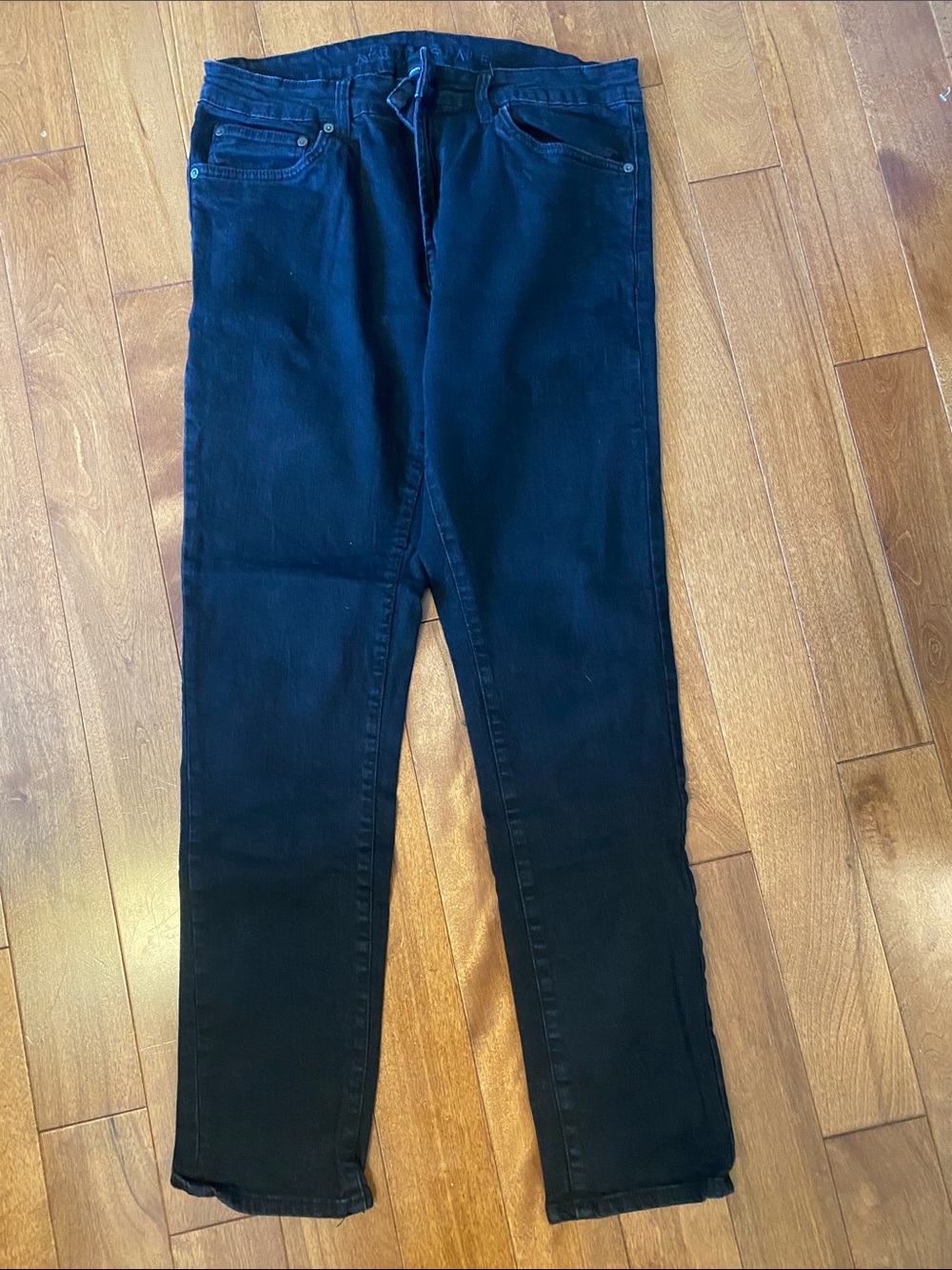 Aeropostale Men's Black Straight-Leg Jeans 34x42